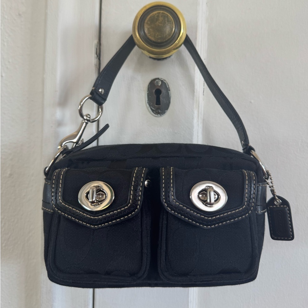 vintage Coach black mini Legacy (excellent condition) - Picture 2 of 4